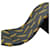 Hermès Corbata Negra com Plumas Amarelas Preto Seda  ref.1345561