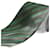Autre Marque Corbata Verde à Rayas Negras Soie Vert  ref.1345587