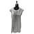 Barbara Bui Camiseta Gris con Diseño Central Grey Silk  ref.1345616