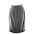 Falda Chanel Negra de Lino Talla 40 Negro