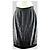 Falda Chanel Negra de Lino Talla 40 Negro - vista 2