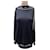 Azzaro Vestido Azul Marino de cashemire Blue Silk  ref.1345729