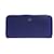 Mulberry 8 Kartenportemonnaie mit Rundum-Reißverschluss Blau Leder  ref.1345812