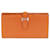 Hermès Portefeuille Bearn Cuir Orange  ref.1345816