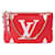 Louis Vuitton gefütterte Pochette mit Reißverschluss und riesigem Monogramm Mehrfarben Leinwand  ref.1345856
