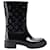 Louis Vuitton Drops Flat Half Boots 37 Black Rubber  ref.1345857