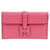 Hermès Embreagem Evercolor Mini Jige Rosa Couro  ref.1345860