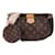 Louis Vuitton Multi Pochette Accessoires Crossbody Bag Brown Cloth  ref.1345894