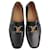 Louis Vuitton Montaigne Men's Loafers 39 Black Leather  ref.1346089