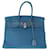 Hermès Birkin 35 Bolsa Azul Couro  ref.1346103