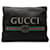 Gucci Black Leather Gucci Logo Clutch Bag Pony-style calfskin  ref.1326715