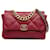 Chanel Pele de cordeiro grande vermelha 19 Aba Vermelho Couro  ref.1336107