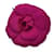 Chanel Broche de lazo de camelia de tela rosa fucsia vintage Seda  ref.1342819
