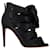 Alexandre Birman Botines con cordones Layla en satén negro  ref.1342832