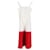 Vestido abotonado bicolor Staud Dusk de algodón blanco  ref.1342836