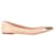 Christian Dior Ballerine con punta dorata in pelle color carne Marrone  ref.1342913