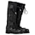 Botas de neve forradas de pele de coelho Jimmy Choo em couro preto  ref.1342914