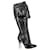 Alexander Mcqueen Hergestellt aus glattem schwarzem Leder mit Overknee-Design.  ref.1342920