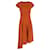 Vestido asimétrico de crepé en poliéster naranja Alexandra de Iris & Ink  ref.1342930