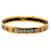 Hermès Blue Narrow Enamel Bangle Golden Metal Gold-plated  ref.1343695