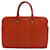 Louis Vuitton Porte Documents Voyage Orange Leather  ref.1345021