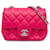Chanel Pink Mini Square Klassische Lammleder Einzelklappe  ref.1345228