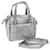 FENDI Zucca Canvas Hand Bag 2way Silver Auth 71228 Silvery  ref.1345380