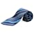 Hermès Corbata a Rayas Blue Silk  ref.1345682