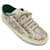 Tenis con logo adornado con múltiples cristales en color marfil de Gucci 1977 CESTA Multicolor Lienzo  ref.1346651