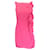 Autre Marque Vivienne Tam Vestido rosa choque com detalhe de laço e babados sem mangas em crepe de seda  ref.1346704