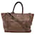 Prada Daino Braun Leder  ref.1346953