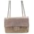 Chanel 2015 Swarovski Kristalle Mini Square Classic Flap Bag! Silber Pink Golden Silber Hardware Leder  ref.1347041