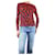 Proenza Schouler Red long-sleeved printed top - size XS Cotton  ref.1347323