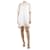 Christian Dior Vestido de renda creme com babados - tamanho UK 8 Cru Algodão  ref.1347346