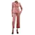 Veronica Beard Ensemble de costume deux pièces en velours côtelé rose poussiéreux - taille UK 6 Coton  ref.1347347