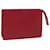 LOUIS VUITTON Epi Poche Toilette 15 Pouch Red LV Auth 71147 Leather  ref.1347590