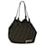 FENDI Zucca Canvas Hand Bag Brown Black Auth 71356 Cloth  ref.1347612