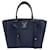 Louis Vuitton LockMeTo calf leather Grained Leather 2-Ways Tote Bag Navy Navy blue  ref.1347674