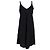 Vestido Reformation sin mangas con cuello en V en seda negra