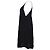 Vestido Reformation sin mangas con cuello en V en seda negra - vista 2