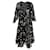 LoveShackFancy Solana Midi Dress in Black Silk  ref.1347707