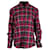 Camisa xadrez Hugo Boss Regular Fit em algodão vermelho  ref.1347776