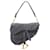 Bolso Saddle bordado en lona oblicua clásica gris Dior Lienzo Paño  ref.1347833