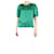Dries Van Noten Green short-sleeved satin top - size UK 8 Acetate  ref.1347905