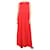 Jil Sander Robe longue en soie rouge sans manches - taille UK 10  ref.1347907