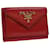 Saffiano PRADA Wallet Safiano leather Red Auth 71619  ref.1347993
