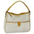 GUCCI GG Canvas Shoulder Bag PVC White Yellow Auth ar11691  ref.1348048