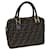 FENDI Zucca Canvas Hand Bag Brown Black Auth ac2930 Cloth  ref.1348061