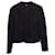 Akris Abadin Round Neck Short Waist Jacket in Black Wool  ref.1348154