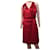 Valentino Robe Soie Rouge  ref.1348183